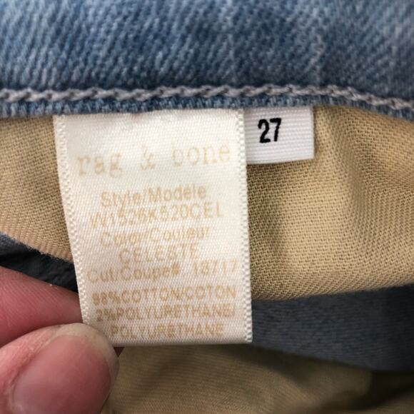 Rag & Bone Ankle Skinny with Raw Hem - Celeste - 27 - Picture 4 of 12